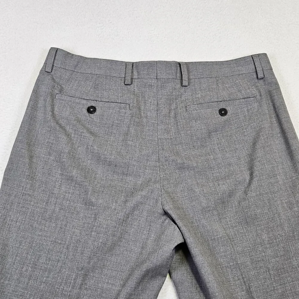 Banana Republic Tailored Fit Suit Mens Blazer 44R Gray Pant 33x30 Jacket 2PC Set